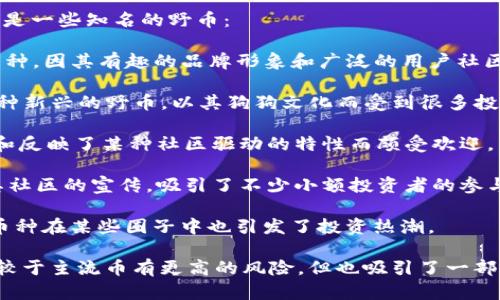 虚拟币的市场中，有许多被称为“野币”的项目。下面是一些知名的野币：

1. **Dogecoin（狗狗币）**：最初作为玩笑推出的币种，因其有趣的品牌形象和广泛的用户社区而获得了极大的关注和支持。

2. **Shiba Inu（柴犬币）**：推出后迅速成为了一种新兴的野币，以其狗狗文化而受到很多投资者的喜爱。

3. **SafeMoon**：该币种以其独特的流动性机制和反映了某种社区驱动的特性而颇受欢迎。

4. **Akita Inu**：又一与狗狗相关的币种，借助其社区的宣传，吸引了不少小额投资者的参与。

5. **Husky Token**：同样围绕犬类主题展开，该币种在某些圈子中也引发了投资热潮。

以上就是一些典型的虚拟币野币，尽管这些币种相较于主流币有更高的风险，但也吸引了一部分投资者的关注。请在投资时务必保持谨慎和理性。